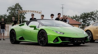 Lamborghini Huracán Evo Spyder élményvezetés KakucsRing 10 kör