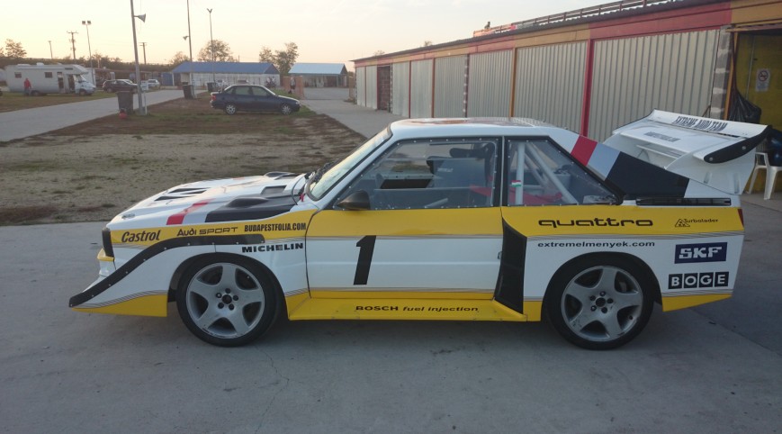 Audi S1 Rally car Proto élményvezetés KakucsRing 3 kör